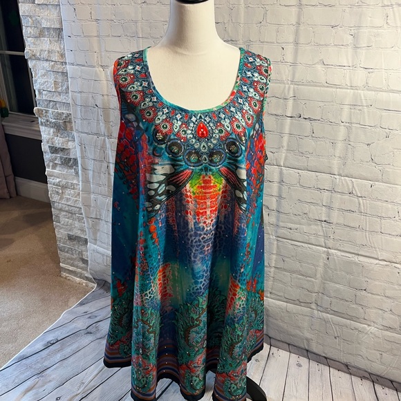 Jessica Taylor Dresses & Skirts - jessica taylor Women & plus size green, turqoise, and red